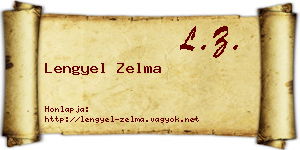 Lengyel Zelma névjegykártya